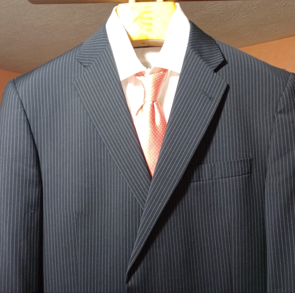 BURBERRY OF LONDON Men's Pinstripe Suit 2Btn/2Vents Recent Suits Size 44L